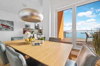 Ocean King- Penthouse, Ostseeblick, Balkon, Kamin - Olpenitz - 3
