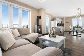 Zweite Heimat- EG, Infrarotsauna, grosse Dusche, Terrasse, Blick auf das Hafenbecken - 7