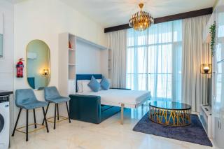 Stylish Studio Bayz Danube Burj Khalifa View Pool - 9