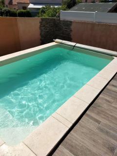 Maison 100m2 plain pied 3 chambres piscine 2 places Parking - Gigean - 2