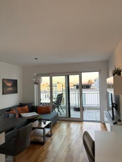 Modernes Serviced Apartment - FeWo Penthouse View - Nördlingen - 7