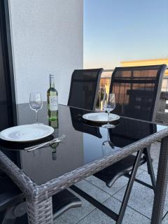 Modernes Serviced Apartment - FeWo Penthouse View - Nördlingen - 5