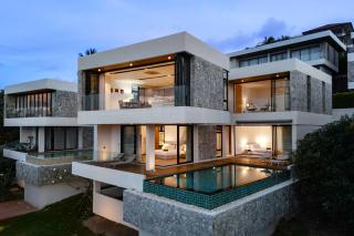 Villa Serenity Bay, Modern 4-BR Partial Sea View villa - Amphoe Koksamui - 1