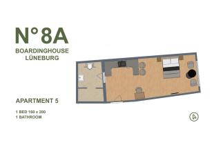 Apartment 05 No8A Boardinghouse Lüneburg - 9