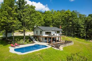 La Bella Vista - Mid-Century Chalet with Pool and Panoramic Ski hill and Sunset Views - Lac-Brome - 6