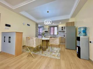 elegant cozy two bedroom apartment with heated swimming pool ample parking space modern equipped gym and unbeatable city views - Nairobi - 8