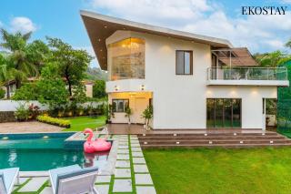 EKOSTAY - 8BHK La Flamingo Villa with Private Turf - Lonavala - 8