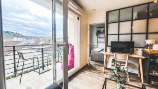 Au petit Vélo de Vienne - Balcon, Vue Panoramique & Parking gratuit - Vienne - 7
