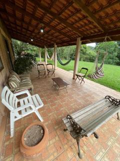 Lazer, conforto 1h de SP com wifi, piscina e quadra - 6