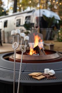 Cozy Lakefront Airstream - Private Deck and Firepit - Sleeps 6 - 6