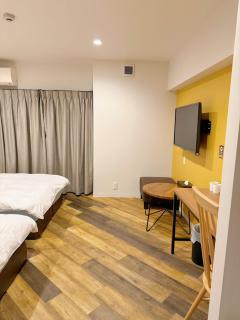 岛之内豪华双床房 步行至道顿堀3分钟 - 2