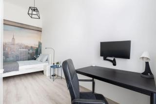 Modern Stay with Desk & Monitor, TV - 7