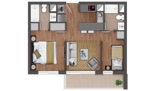 Departamento equipado de 2 Dormitorios , 2 baños y estacionamiento privado - - Viña del Mar - 2