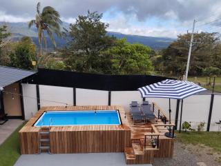 Casa con Piscina y jacuzzi, vista al Volcán Tenorio - Martirio - 7