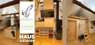 Historisches Bauernhaus für 8 Personen mit Luxus und Natur auf 2 Etagen ideal für Familien und Hunde 2500m2 eingezäunt an der Ostsee - Niepars - 8
