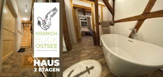 Historisches Bauernhaus für 8 Personen mit Luxus und Natur auf 2 Etagen ideal für Familien und Hunde 2500m2 eingezäunt an der Ostsee - Niepars - 7