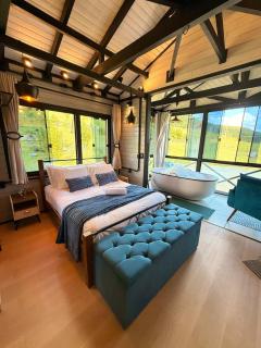Cabana Harmony | Jacuzzi I Vista pro Lago - Alfredo Wagner - 9