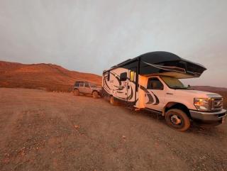 Camping at Desert Gardens Oasis at Lobo, Texas - 1