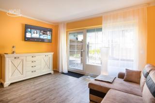 Traumhaftes Appartement mit Terrasse - Odins Blick Wohnung 9 - exklusiver Privatstrand, Sauna, Garten - Lobbe - 9