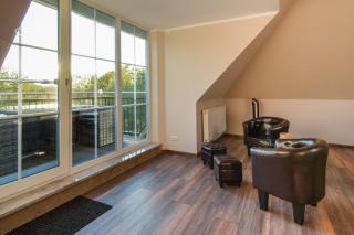 Suite ODINS HALLE - Odins Blick Wohnung 8 - direkt am Privatstrand, Sauna, Garten - Lobbe - 4