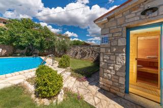 Casa Celeste mit Pool und Sauna, Panoramameerblick, Haustiere willkommen - Vošteni - 8