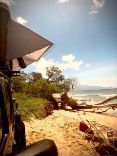 Embark on a journey through Maui with Aloha Glamp's jeep and rooftop tent allows you to discover diverse campgrounds, unveiling the island's beauty from unique perspectives each day - Paia - 8