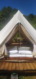 Relax in Nature Your Cozy, Fully Furnished Bell Tent Awaits - 8