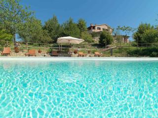 Stone VillaCasale, view, pool, bbq, ac ensuite bedroom - Morleschio - 9