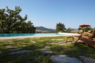 Stone VillaCasale, view, pool, bbq, ac ensuite bedroom - Morleschio - 6