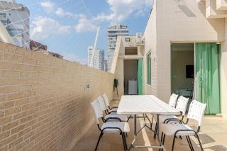 Cobertura com Piscina e churrasqueira Privativas em Santos - 100m da praia Boqueirão - Santos - 2