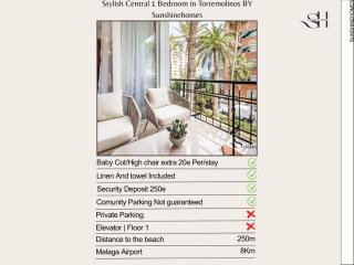 Perfect Stylish Central 1 Bedroom Getaway - Torremolinos - 6