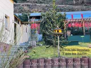 Ferienhaus am Elberadweg mit Sauna & Kamin - Natur, Erholung & S-Bahn-Anbindung - Saxon Oase - 1