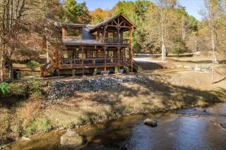 Cabin on Water Scenic Fly Fishing Firepit Games - Mineral Bluff - 0