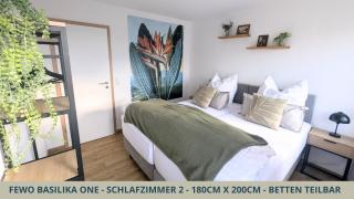 Basilika One, FEWO für bis zu 6 Pers mit 2 Schlafzi, Balkon und Tiefgaragenstellplatz - Weingarten - 7