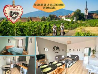 Idéal couple, Top emplacement cœur de ville, Proche parking et vignobles, Animaux bienvenus, Wifi, Linge fourni - Barr - 9