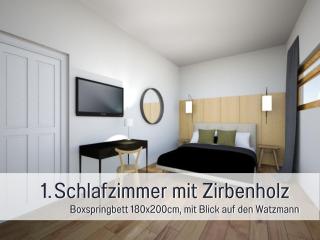 Die Watzmannsuite - Familienfreundliche Ferienwohnung in historischer Villa mit Kamin, Infrarotkabine, Balkon, Garten, nur 10 Gehminuten ins Zentrum von Berchtesgaden - Bischofswiesen - 3