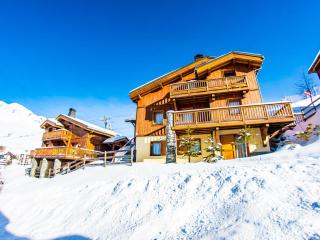 Chalet 10 pers., 150m² aux pieds des pistes, 5 ch., 3 sdb, WiFi, parking couvert - FR-1-807-81 - Saint-François-Longchamp - 1