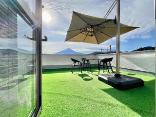 NewOpen大石100B広い展望台, 富士山と河口湖を望む 近大石公園 - 4