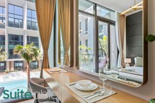 Aesthetic Studio with Stunning Pool View in JVC - 1