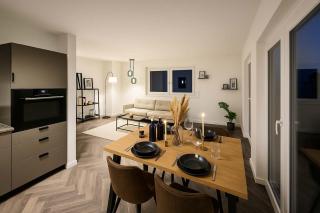 Fjord Stay - Penthouse mit Whirlpool in Kiel - Free Park - 24-7 Check in - "Stockholm" - Kiel - 4