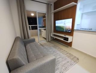 Apartamento Novo na Praia da Guilhermina com Ar Condicionado, Estacionamento Gratuito e WiFi - Praia Grande - 9