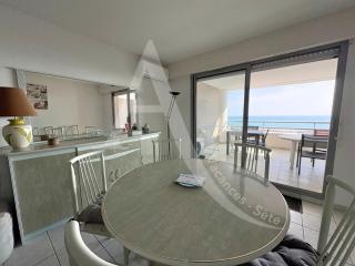 2 CHAMBRES, PKG, LARGE TERRASSE, PISCINE, VUE PANORAMIQUE MER - Sète - 8