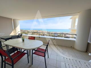2 CHAMBRES, PKG, LARGE TERRASSE, PISCINE, VUE PANORAMIQUE MER - Sète - 1