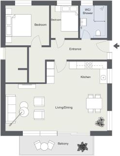 AlbLoft - Modernes neues Apartment nahe City & Alb für bis zu 6 Personen in Kirchentellinsfurt - Kirchentellinsfurt - 4