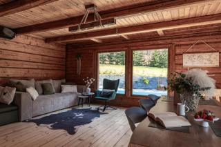 Polana Słowikowa 5 star- domek w górach z jacuzzi, sauna,basen,ogród z lasem, kominek i narty - 8