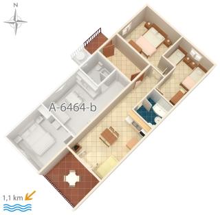 Apartments with parking space Rabac - Labin - 7621 - 1