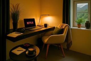 Appart'Hôtel "Le Roitelet" - Hypercentre - Netflix - Parking & Wifi Fibre - Tullins - 6