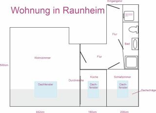 Raunheim, 2 Zimmer Dachgeschoss Apartment - Raunheim - 2