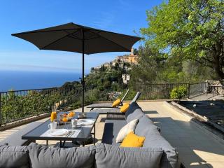Appartement Eze Village proche Monaco fabuleuse vue mer et vieux village - 6