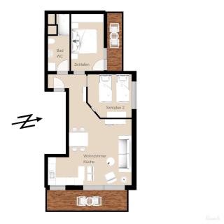 Wohnung Elv Ührtje - Borkum - 1
